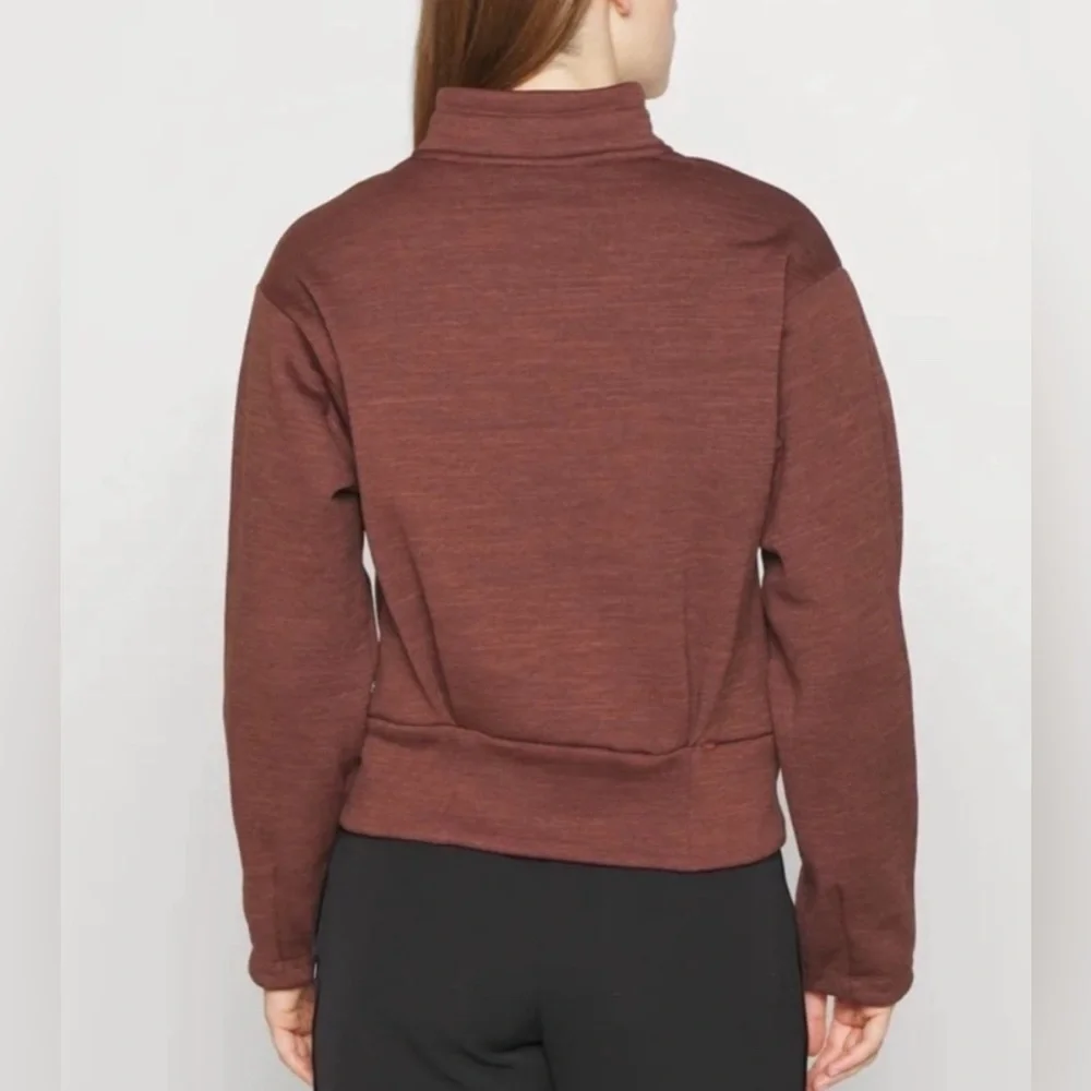 Athleta Altitude Polartec Half Zip Sweatshirt - Women's Size XL - Brown EUC